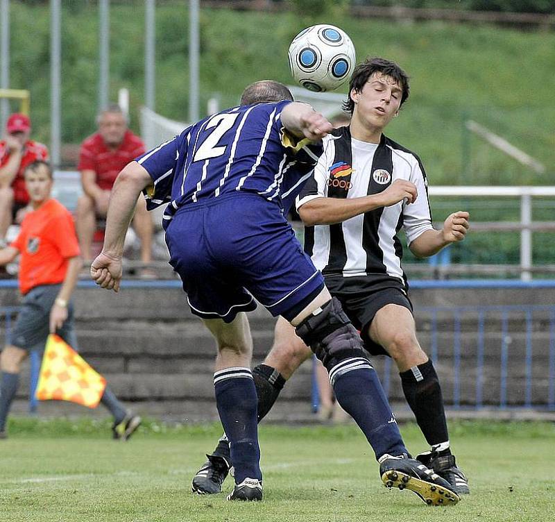 Z fotbalového utkání Havlíčkův Brod - Stará Říše.