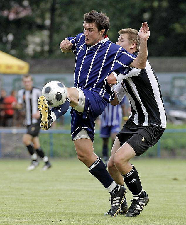 Z fotbalového utkání Havlíčkův Brod - Stará Říše.