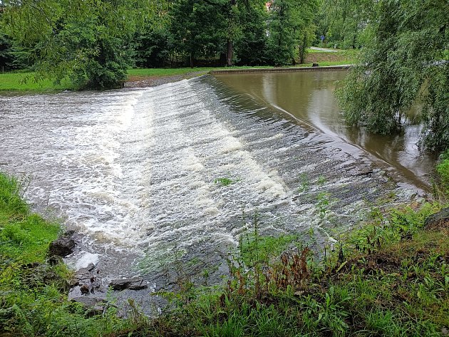 Vydatný déšť zvedl hladiny řek na Vysočině. Napršelo čtyřicet milimetrů za den
