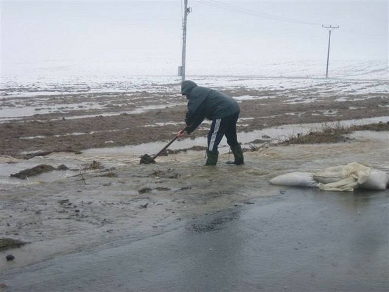 Záplavy na jaře 2006 na Vysočině.