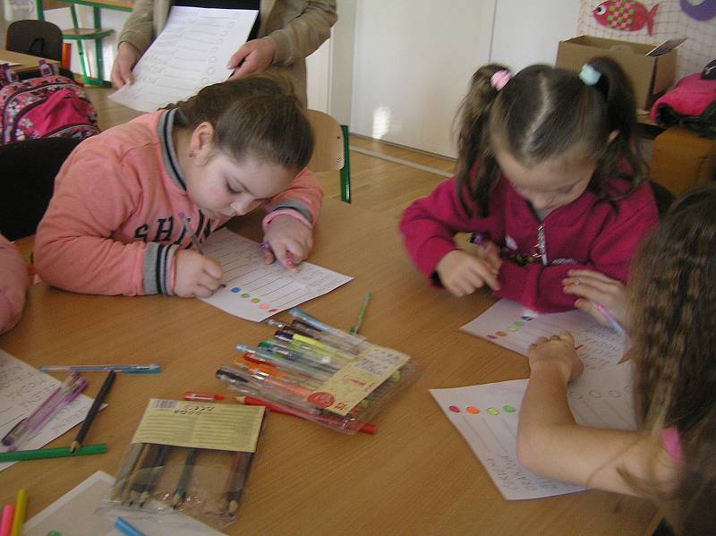 Ukrajinské děti v Přibyslavi.