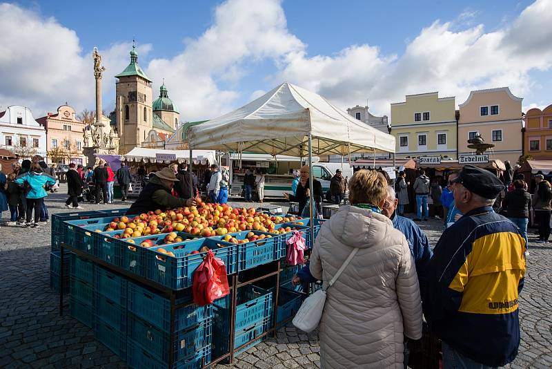 Farmářské trhy a bramborářský den na Havlíčkově náměstí v Havlíčkově Brodě.