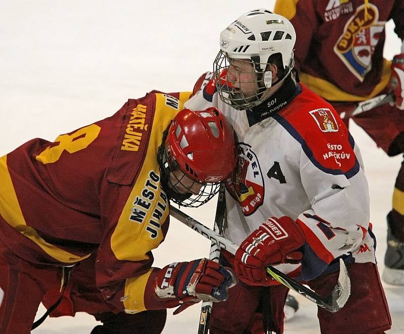 Mládežnické derby hokejové extraligy HC Rebel Havl. Brod - HC Dukla Jihlava.