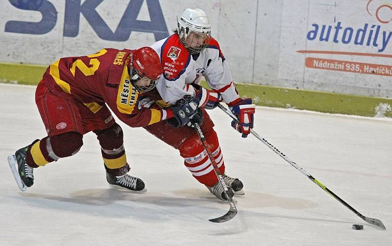 Mládežnické derby hokejové extraligy HC Rebel Havl. Brod - HC Dukla Jihlava.