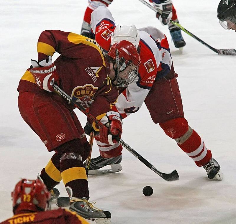 Mládežnické derby hokejové extraligy HC Rebel Havl. Brod - HC Dukla Jihlava.