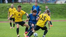 Fotbalové utkání krajského přeboru mezi FC Chotěboř a SK Přibyslav.