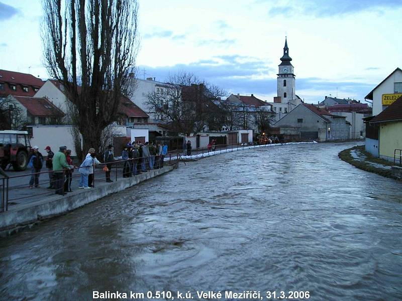 Záplavy na jaře 2006 na Vysočině.