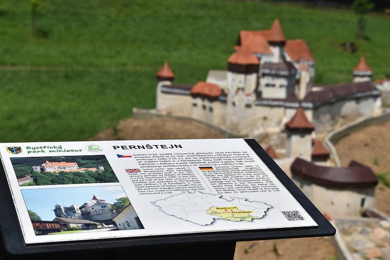 Slavnostní otevření parku miniatur v Bystřici nad Pernštejnem se bude konat 30. června.