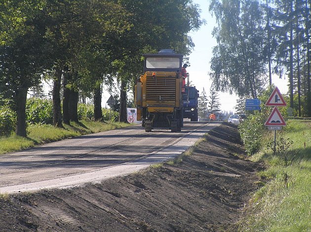 Rekonstrukce silnice u Údav zažívá druhou etapu. Ta první se uskutečnila loni.