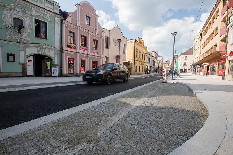 Zrekonstruovaná Dolní ulice v Havlíčkově Brodě.