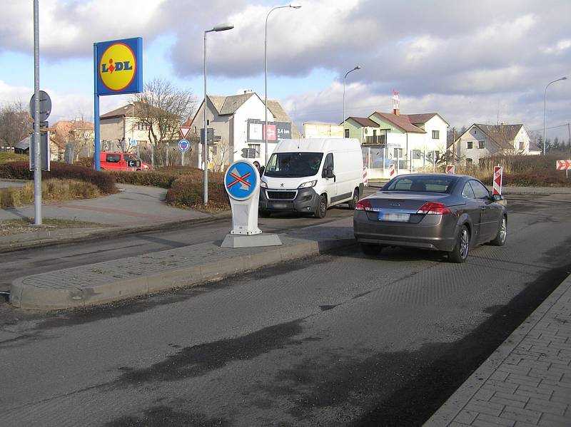 Opravy silnice Žižkova v Brodě.