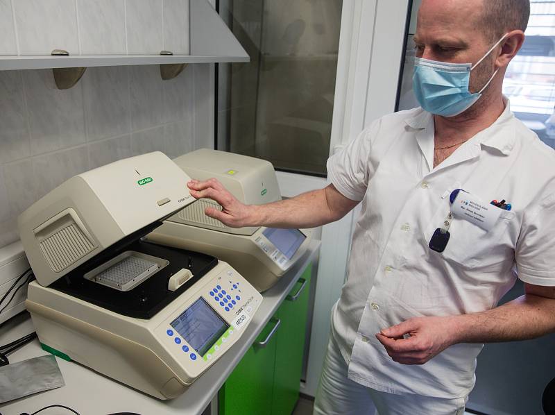 Laboratoře Státního veterinárního ústavu Jihlava, ve kterých testují vzorky s podezřením na Covid-19.