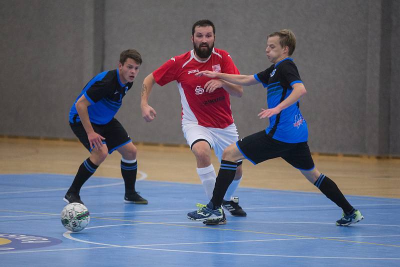 Futsalové utkání mezi FK Boca Chotěboř a TJ Turnov.