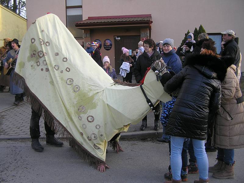 Masopustní průvod maškar obnovili v Pohledu před pěti lety.