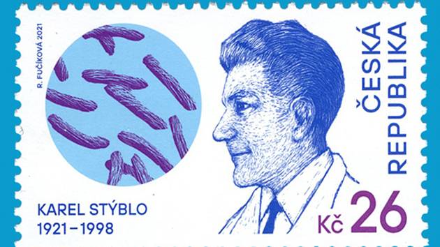 Známka věnovaná Karlu Stýblovi.