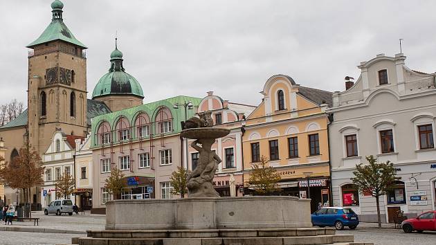 Koudelova kašna v centru Havlíčkova Brodu. Ilustrační foto: Deník/Jaroslav Loskot