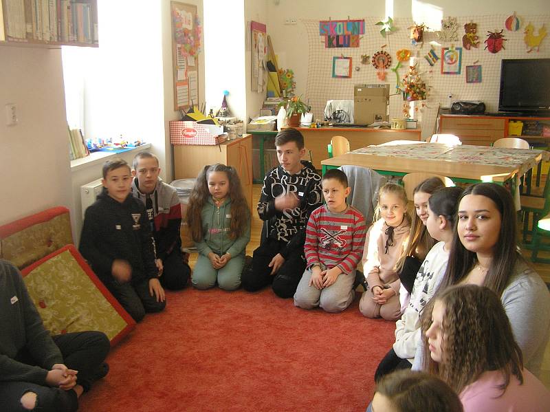 Ukrajinské děti v Přibyslavi.