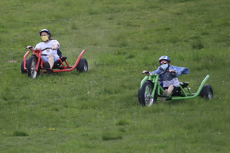 Horské káry na Kadlečáku u Světlé nad Sázavou.