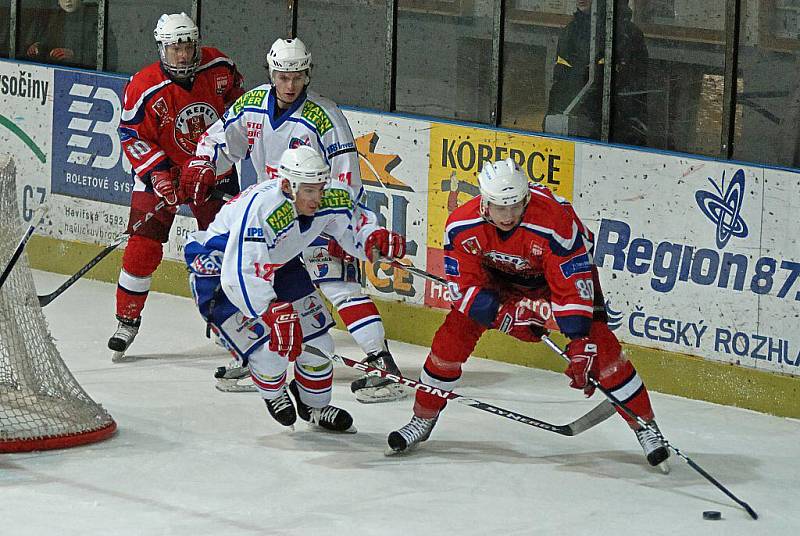 Z hokejového derby Havlíčkův Brod - Třebíč.