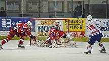 Z hokejového derby Havlíčkův Brod - Třebíč.