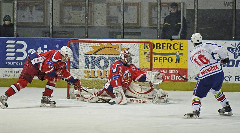 Z hokejového derby Havlíčkův Brod - Třebíč.