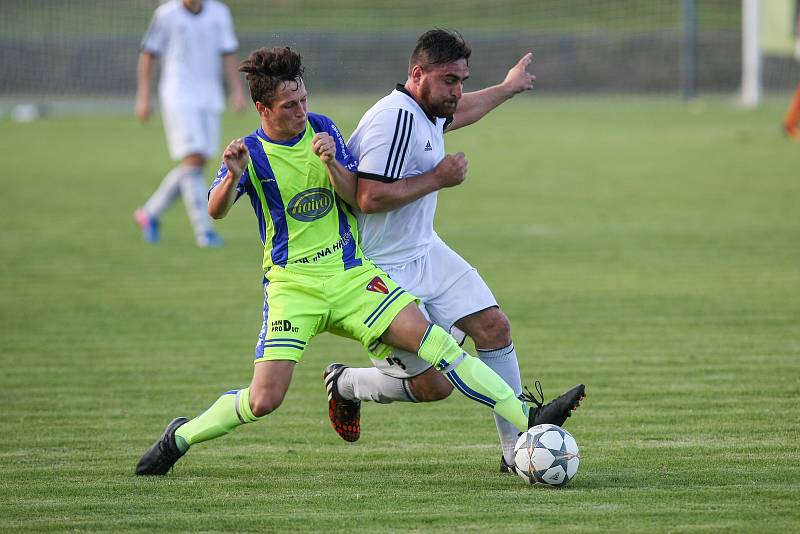 Utkání 1. kola - Fortuna MSD, Skupiny D mezi FC Slovan Havlíčkův Brod a TJ Sokol Tasovice.