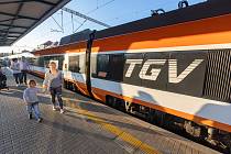 Vysokorychlostní vlak TGV v Havlíčkově Brodě.