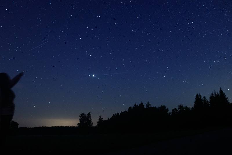 V okolí Častrova na Pelhřimovsku jsme v srpnu pozorovali i Perseidy.