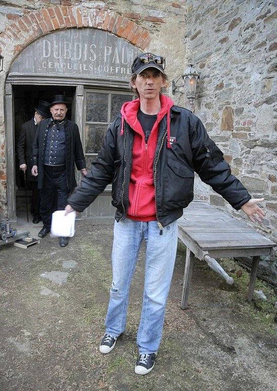 Natáčení pohádky Šťastný smolař na hradě v Ledči nad Sázavou.