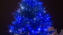 Vánoční strom v Havlíčkově Brodě.