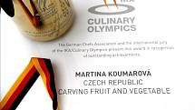 Martina Koumarová a její "medailová" zelenina.