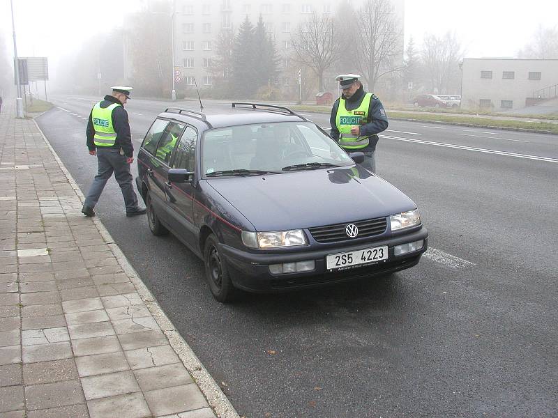 Ilustrační fotografie z policejních dopravních kontrol.