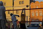 V rámci turnaje beach volleyball cup se v exhibičním utkání Poulíček - Váchová představili také brodští radní.