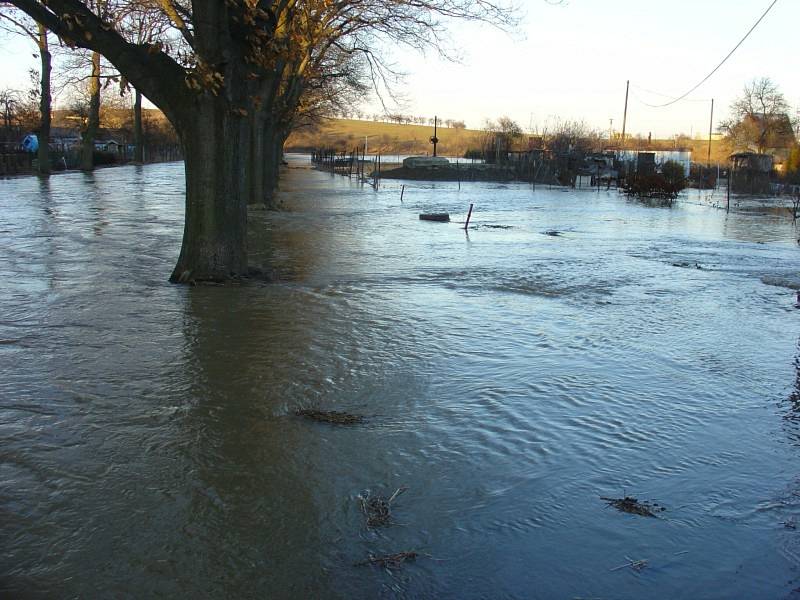 Záplavy na jaře 2006 na Vysočině.