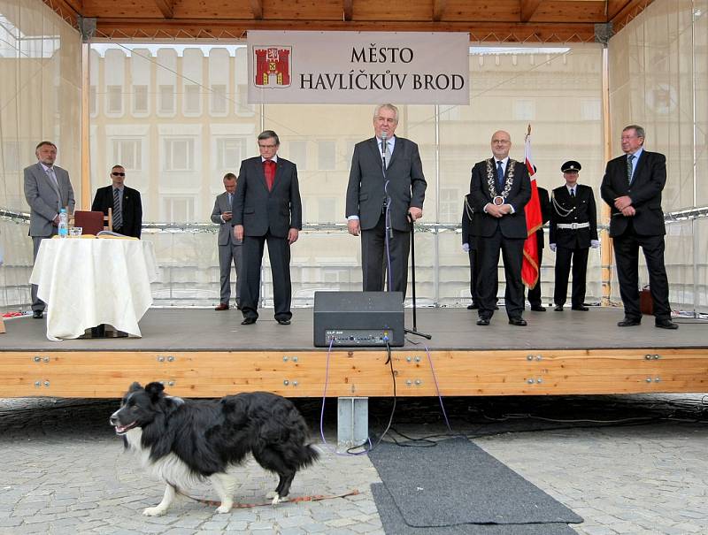 Momentky z návštěvy prezidenta republiky Miloše Zemana v Havlíčkově Brodě.