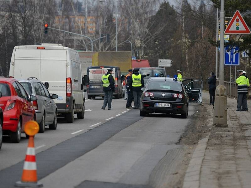 Úterní policejní zásah v havlíčkobrodské Lidické ulici.