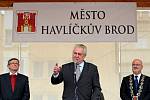 Momentky z návštěvy prezidenta republiky Miloše Zemana v Havlíčkově Brodě.