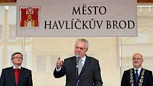 Momentky z návštěvy prezidenta republiky Miloše Zemana v Havlíčkově Brodě.