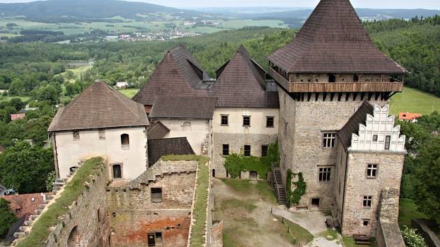 Hrad Lipnice nad Sázavou.