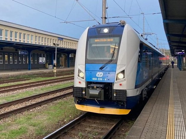 Nové vlaky na Vysočině: první RegioPanter vyjel z Havlíčkova Brodu do Žďáru
