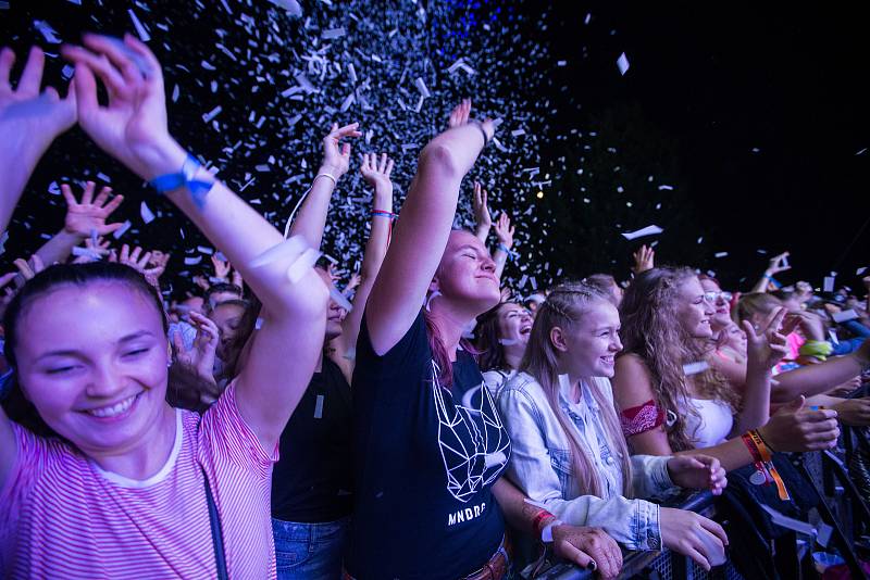 Skupina Mandrage na Sázavafestu 2018.