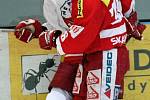 Z utkání HC Rebel Havlíčkův Brod - HC Slavia Praha.