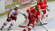 Z utkání HC Rebel Havlíčkův Brod - HC Slavia Praha.