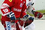 Z utkání HC Rebel Havlíčkův Brod - HC Slavia Praha.