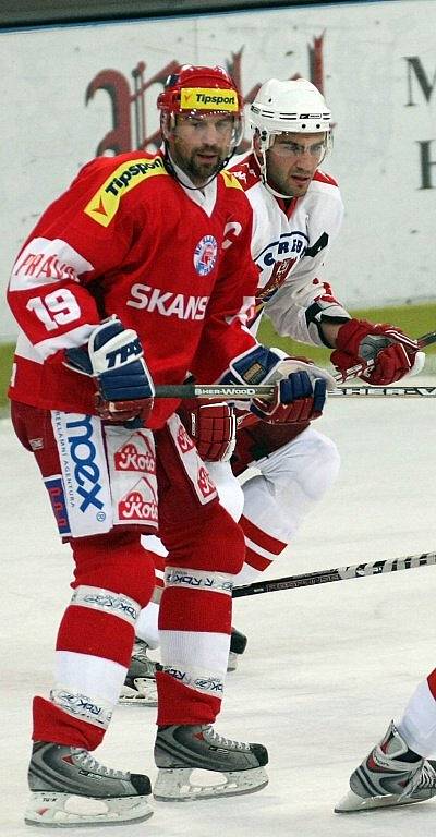 Z utkání HC Rebel Havlíčkův Brod - HC Slavia Praha.