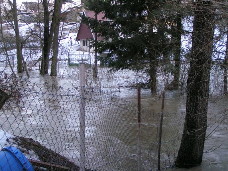 Záplavy na jaře 2006 na Vysočině.