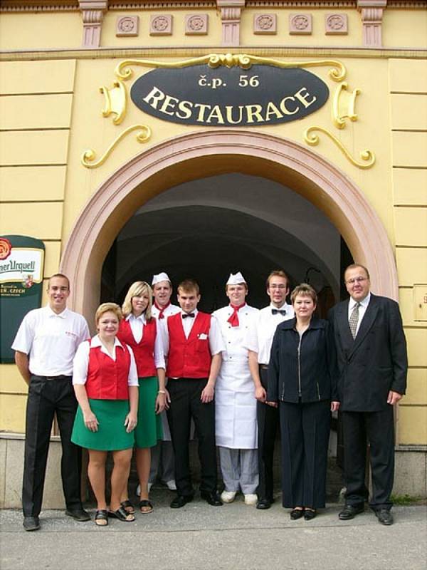 Restaurace a penzion U Kubínů v Přibyslavi.