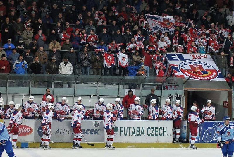 Z hokejového utkání Havl. Brod - Tábor.