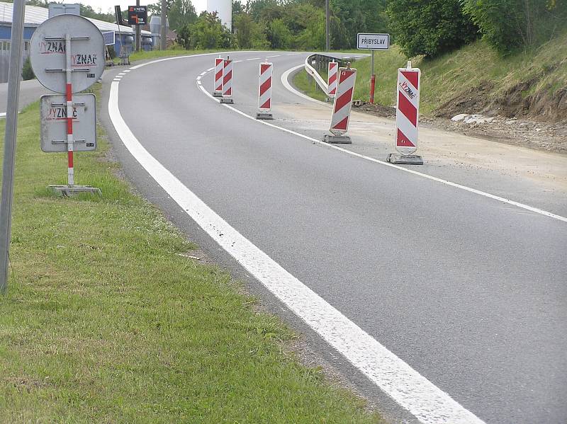 Stavba kruhového objezdu v Přibyslavi už začala