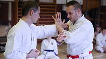 Seminář pro dospělé cvičence karate v Havlíčkově Brodě.